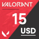 Valorant 15 USD Gift Card - NA